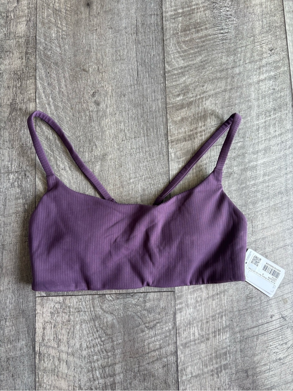 lululemon athletica Ribbed Strap Bralette - Purple Plum